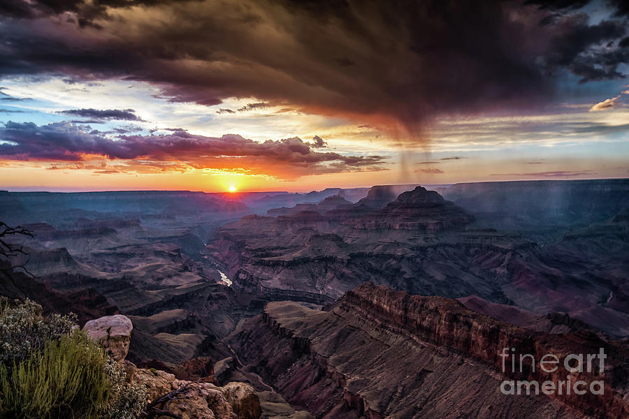 Grand Canyon Monsoon Sunset #2 Photograph by Alissa Beth Photography