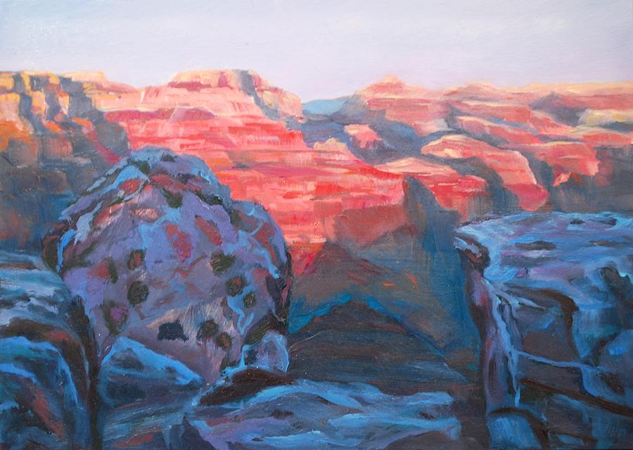 Grand Canyon Sunset #1 Painting by Celeste Drewien