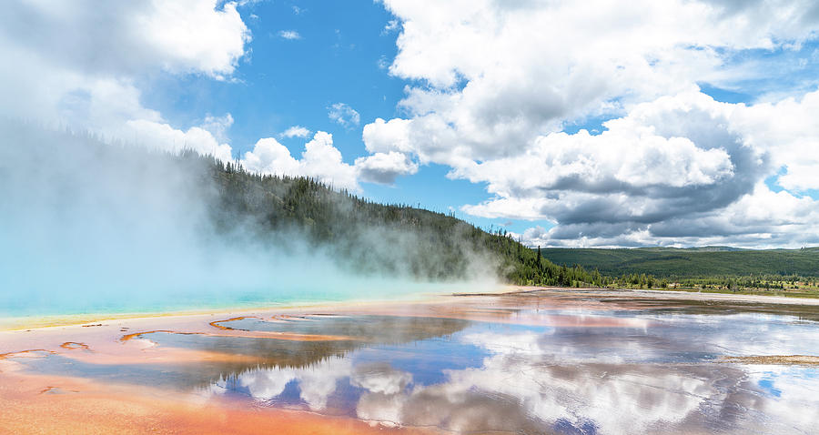 Grand Prismatic Spring at Yellowstone National Park, Wyoming, America #2 Photograph by Ryan Kelehar