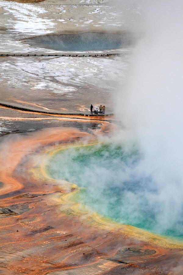 Grand Prismatic springs in Yellowstone National Park #2 Photograph by Pierre Leclerc Photography