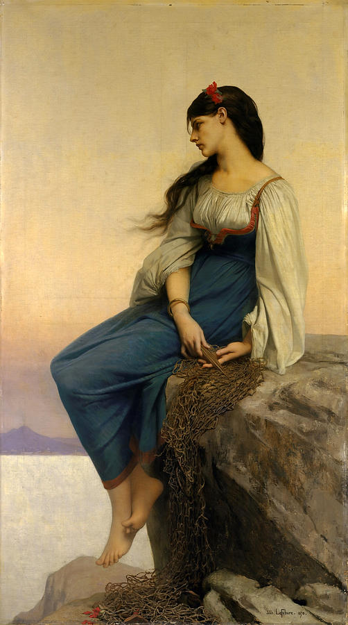Graziella Painting by Jules Joseph Lefebvre