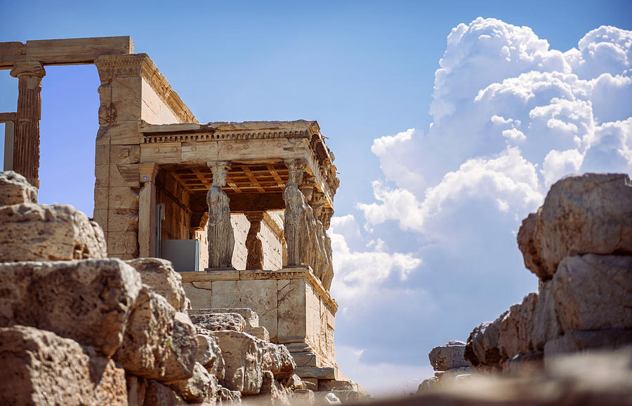 Greek Photograph - Greece Athens The ancient Porch of Caryatides #2 by Eduardo Huelin