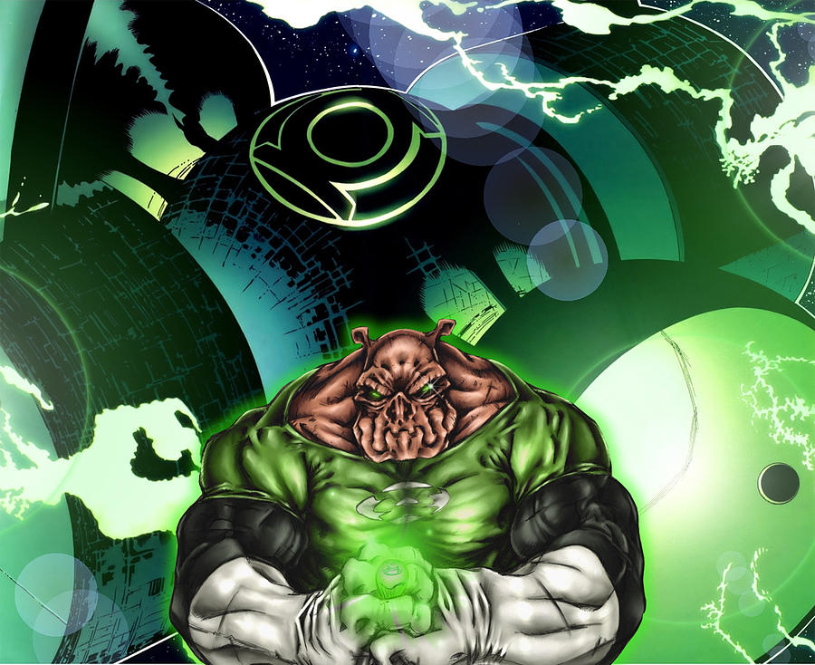 Green Lantern Digital Art - Green Lantern #2 by Super Lovely