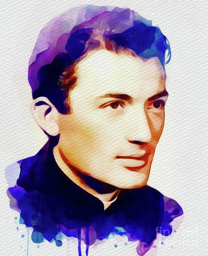 Hollywood Painting - Gregory Peck, Hollywood Legend #2 by Esoterica Art Agency