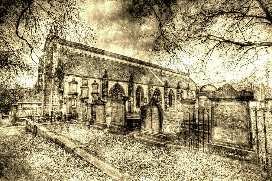 Greyfriars Kirk Church Edinburgh Vintage #2 Photograph by David Pyatt