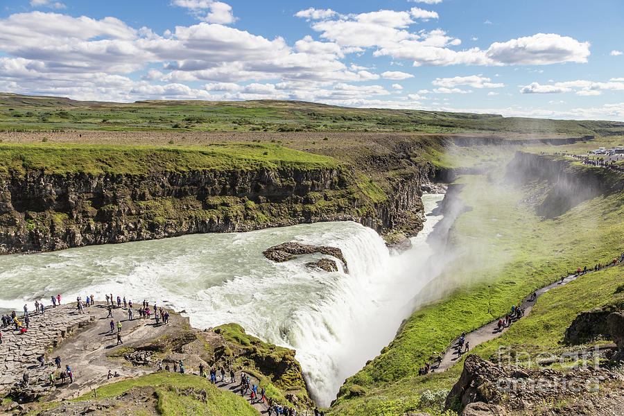 Gullfoss waterfall in Iceland #2 Photograph by Didier Marti