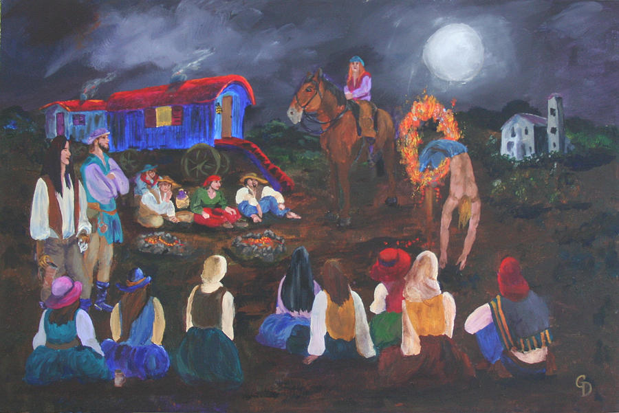 Gypsy Troupe #2 Painting by Gail Daley