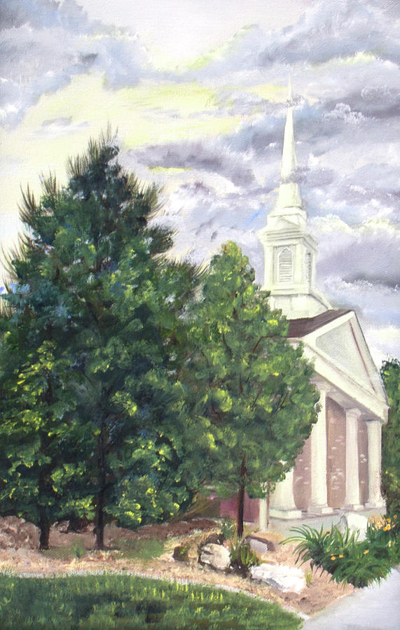 Hale Street Chapel Painting by Nila Jane Autry