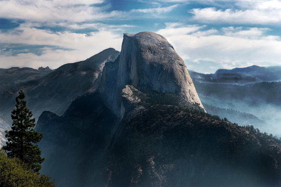 Half Dome in Mist Photograph by Randy Gebhardt - Fine Art America