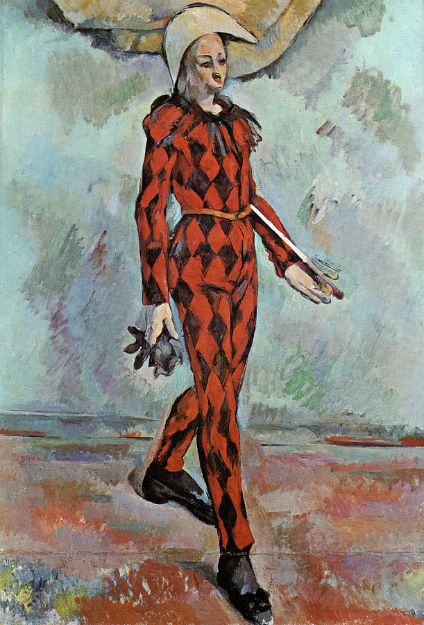 Harlequin Painting by Paul Cezanne - Pixels