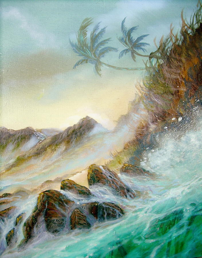 Hawaii Seascape #2 Painting by Leland Castro