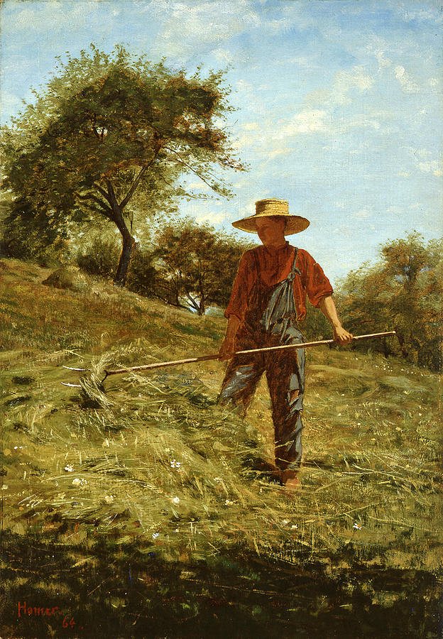 Haymaking Painting by Winslow Homer