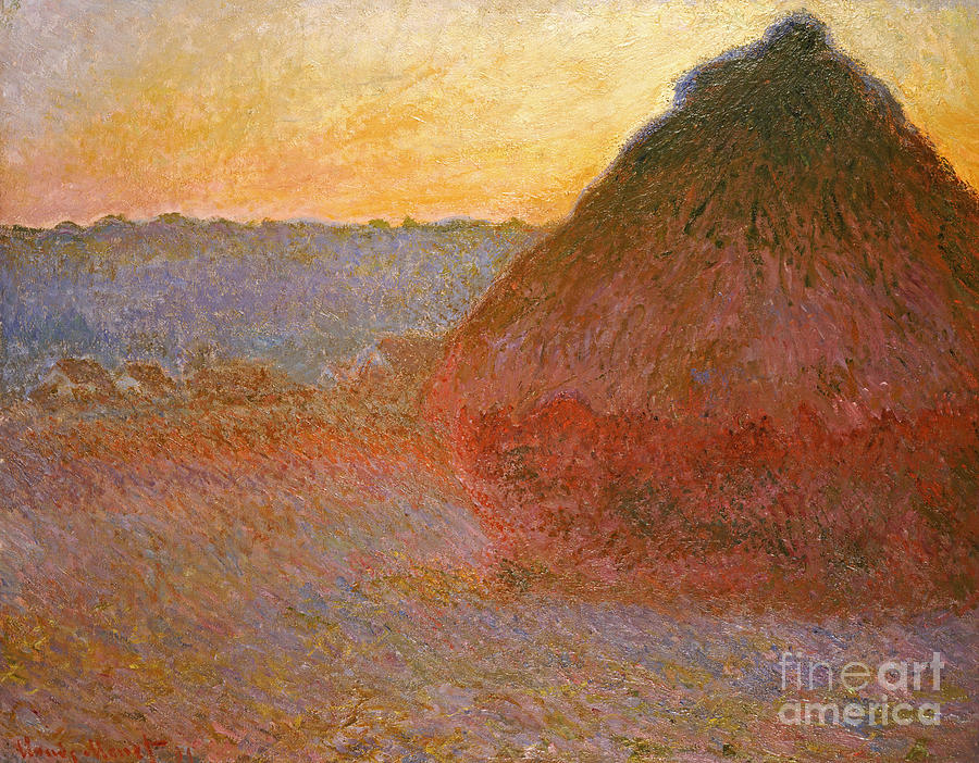 Haystacks #2 Painting by Celestial Images
