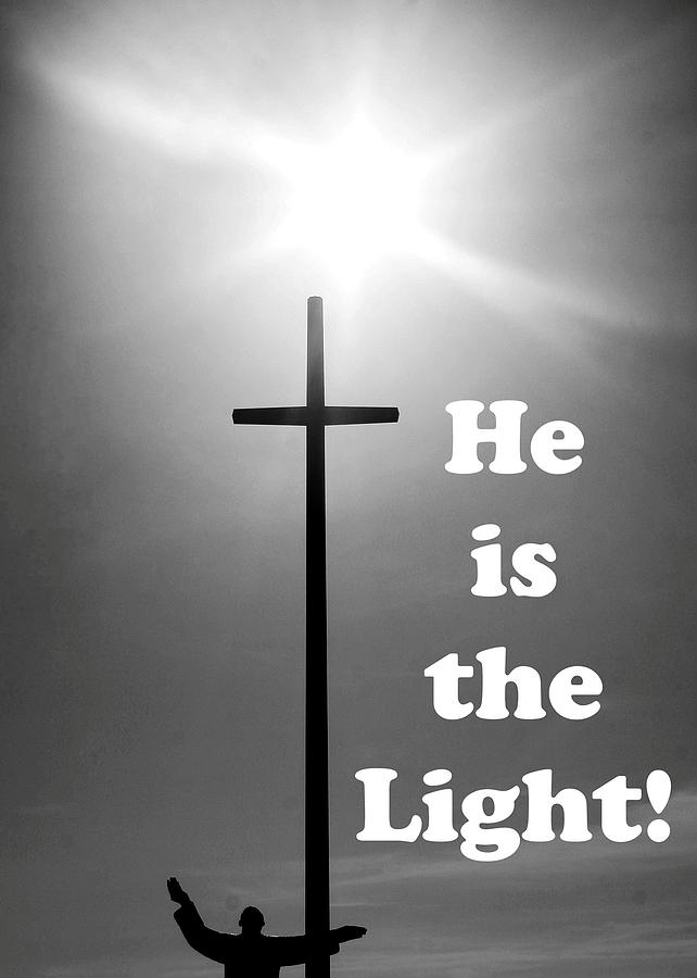 Black And White Photograph - He is the Light #2 by Robert Wilder Jr