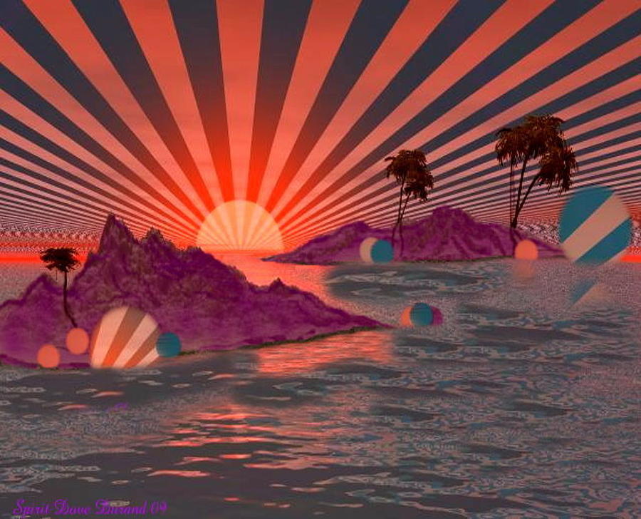 Healing Waves #2 Digital Art by Spirit Dove Durand