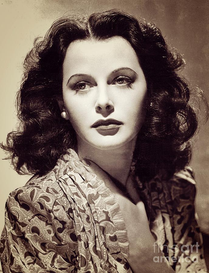 Hedy Lamarr, Vintage Movie Star Photograph