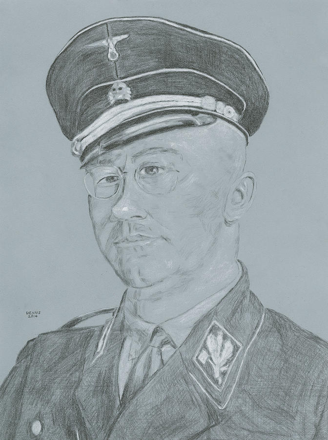Heinrich Himmler Drawing - Heinrich Himmler #2 by Dennis Larson