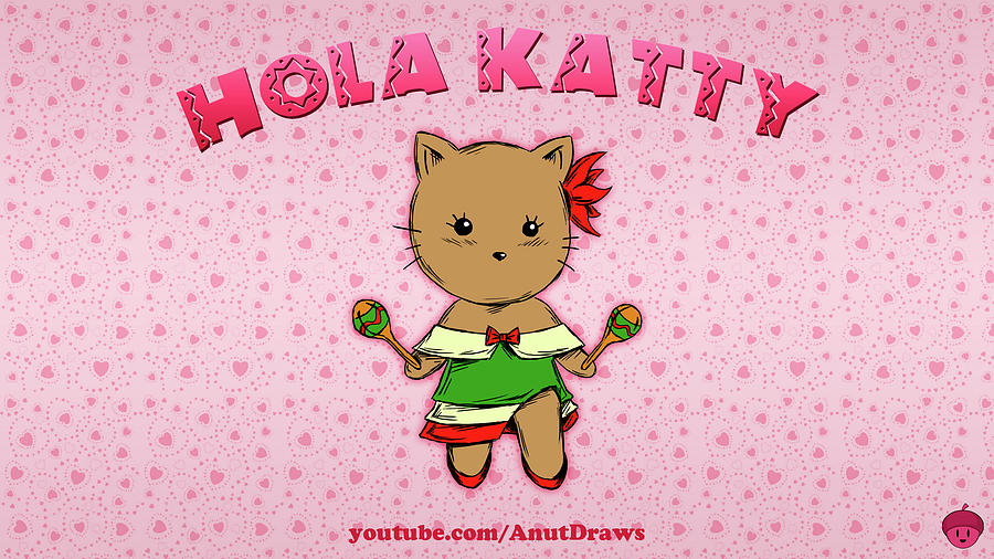 Flowers Still Life Digital Art - Hello Kitty #2 by Super Lovely