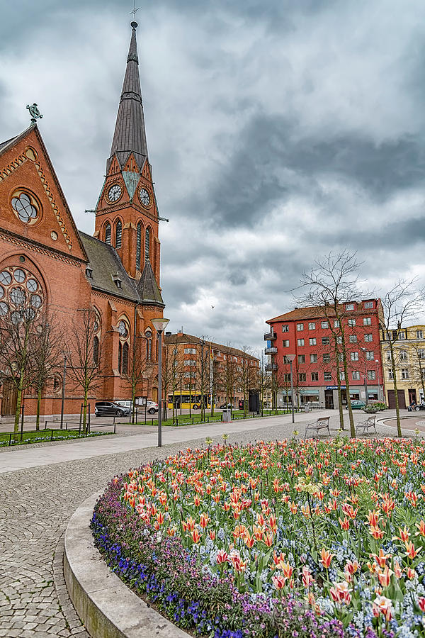 Helsingborg Gustav Adolf Church #2 Photograph by Antony McAulay