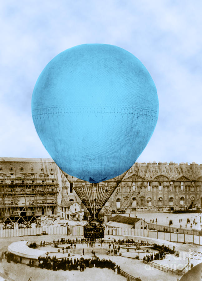 Henri Giffards Captive Balloon, 1878 #2 Photograph by Science Source