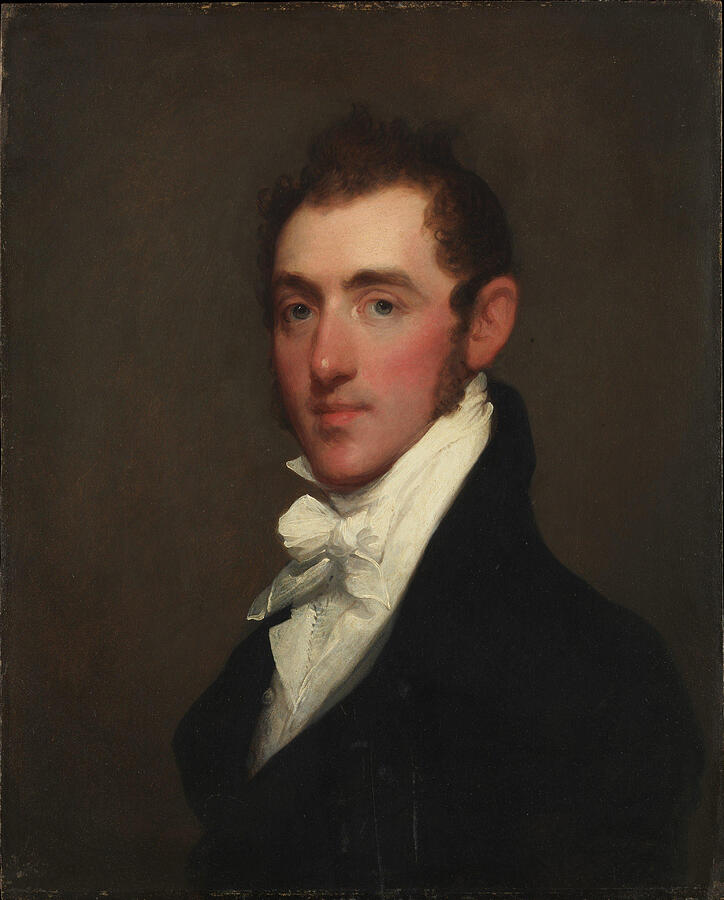 Henry Rice, from circa 1815 Painting by Gilbert Stuart