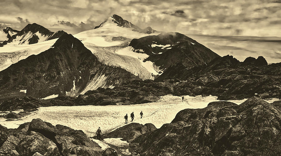 Mountain Photograph - Hiking The Glacier - Austria #2 by Mountain Dreams