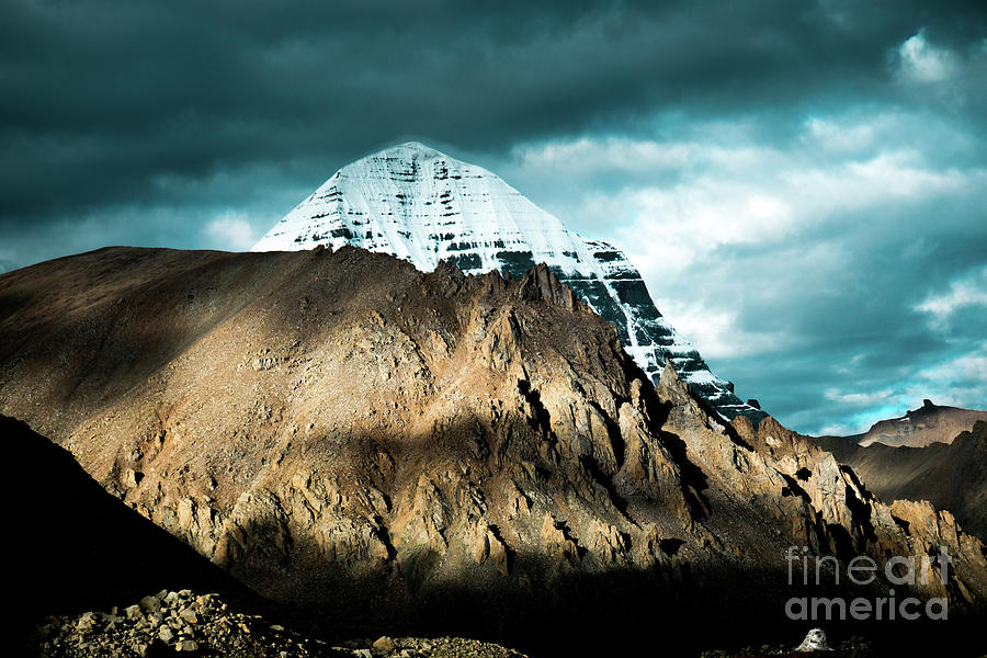 Holy Kailas East slop Himalayas Tibet Yantra.lv #2 Photograph by Raimond Klavins