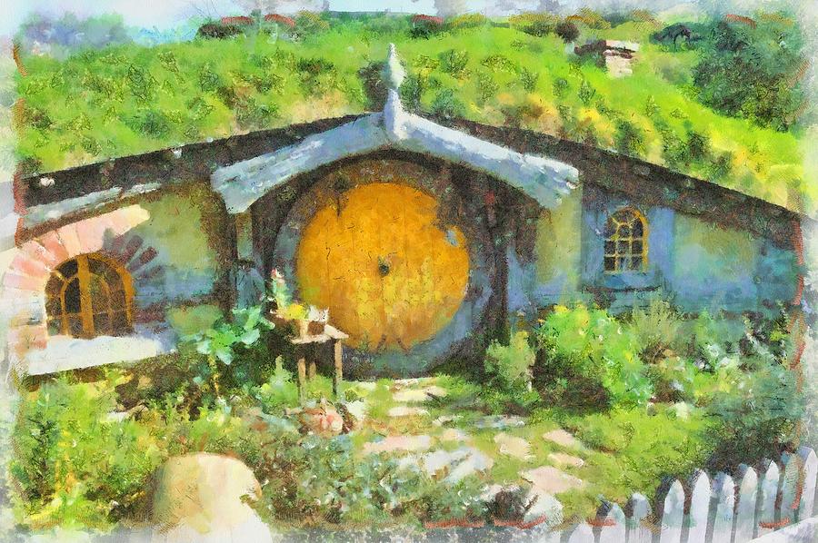 Fantasy Painting - Homes of the Shire Folk #2 by Esoterica Art Agency