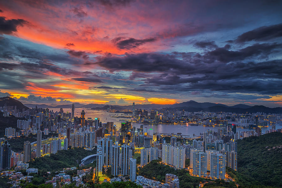 Hong Kong city Photograph by Anek Suwannaphoom - Fine Art America