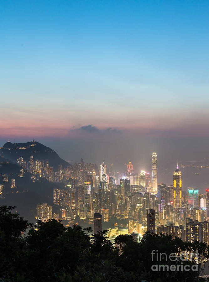 Hong Kong skyline #2 Photograph by Didier Marti