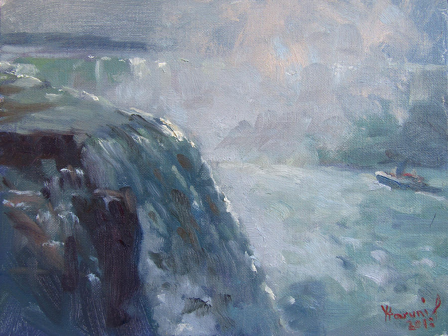 Horseshoe Falls Painting - Horseshoe Falls by Ylli Haruni Horseshoe Falls Painting - Horseshoe Falls by Ylli Haruni