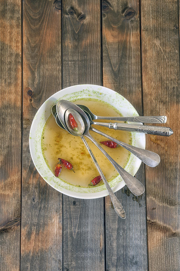 Spoon Still Life Photograph - Hot Soup #2 by Joana Kruse