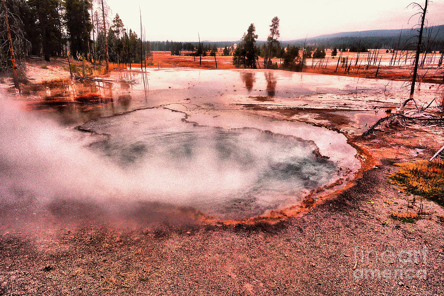 Yellowstone National Park Photograph - Hot springs #1 by Jeff Swan