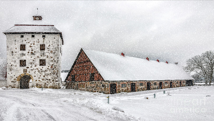 Hovdala Castle in Winter #2 Photograph by Antony McAulay