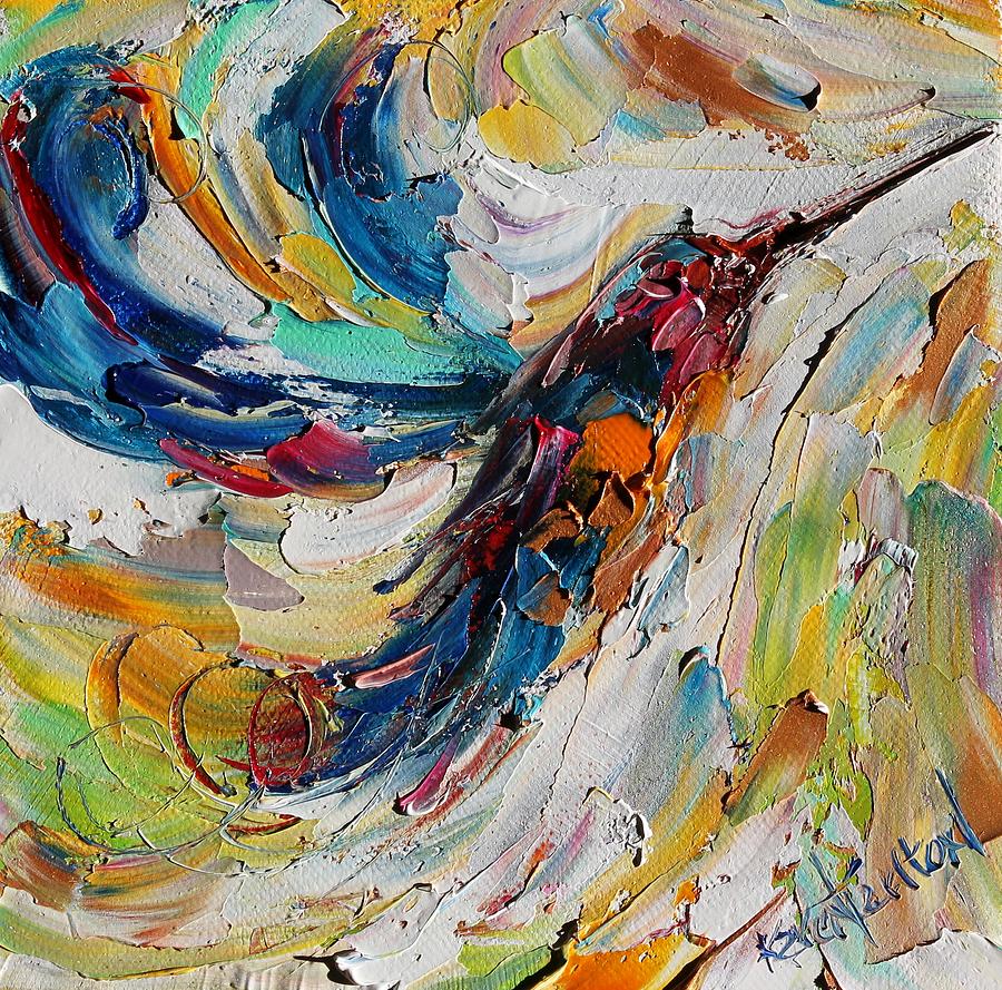 Hummingbird Dance Painting by Karen Tarlton - Fine Art America