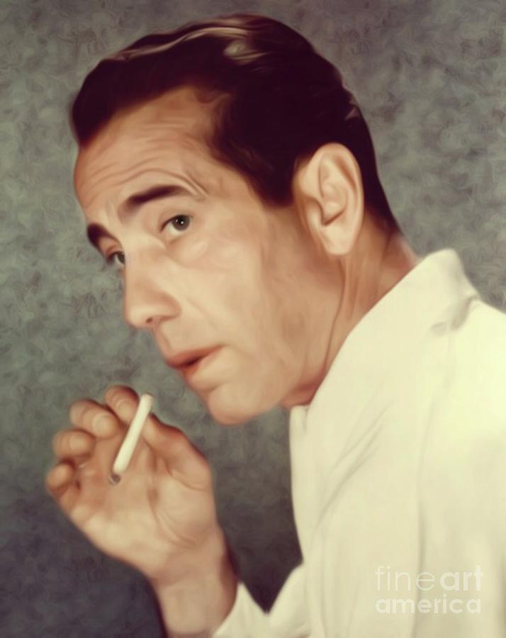 Hollywood Digital Art - Humphrey Bogart, Vintage Actor #2 by Esoterica Art Agency