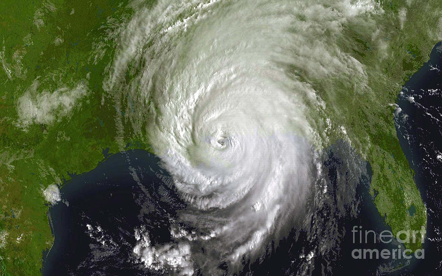 Katrina Photograph - Hurricane Katrina #2 by Science Source