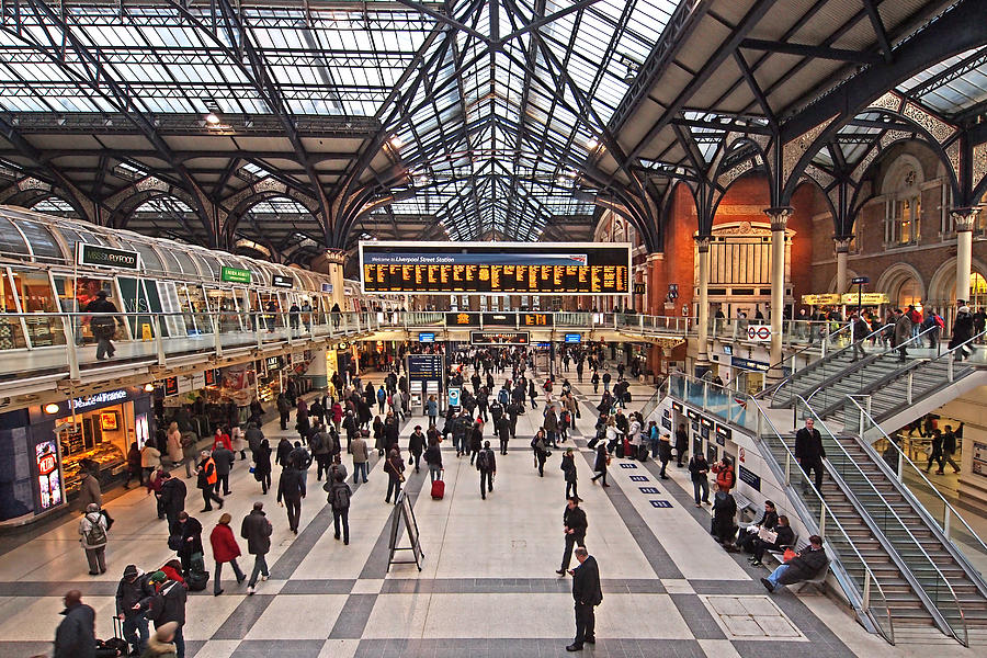 Hustle And Bustle at Liverpool Street Station #1 Photograph by Gill Billington