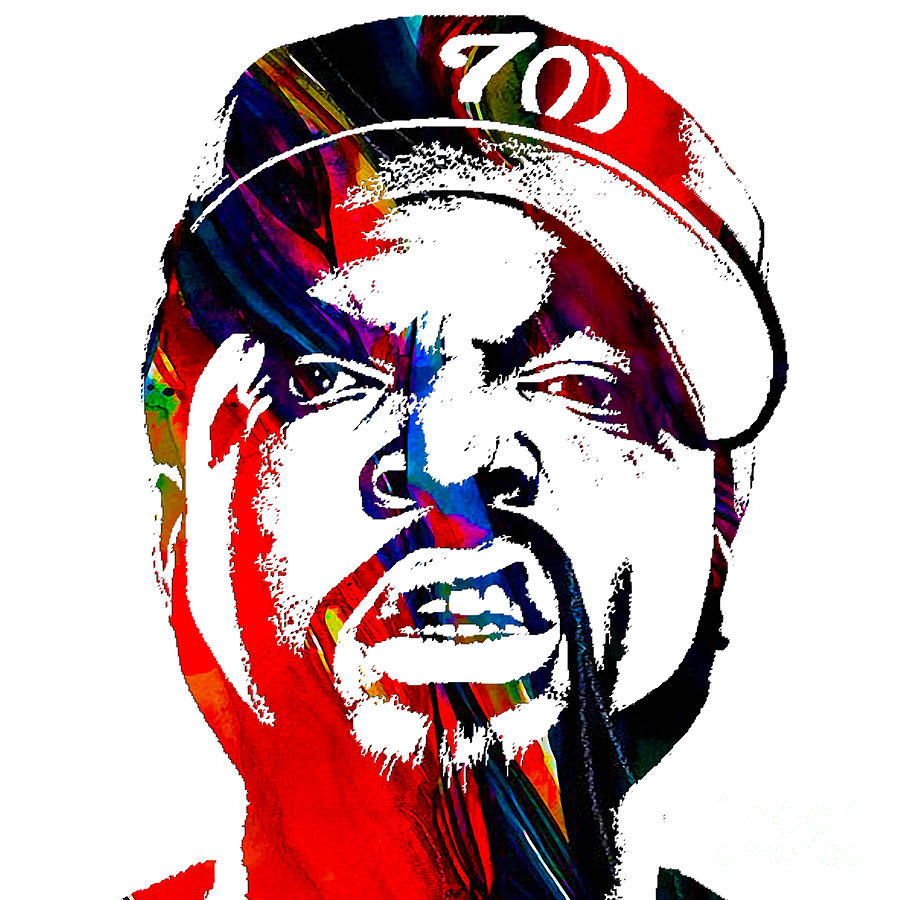 Ice Cube Straight Outta Compton #2 Mixed Media by Marvin Blaine