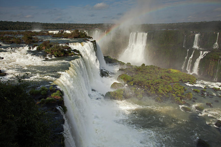 Iguassu Falls with Rainbow #2 Photograph by Aivar Mikko