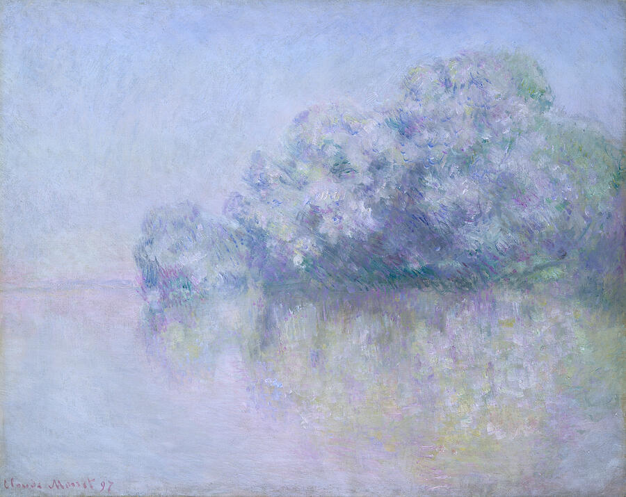 Ile aux Orties near Vernon, from 1897 Painting by Claude Monet