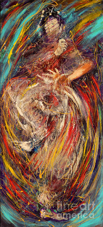 Dancer Painting - Indian Dancer #2 by Reza Sepahdari