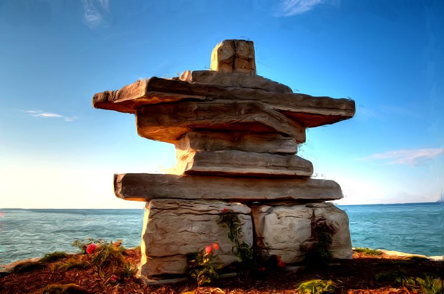 Inuksuk Painting by Anthony Seebaran Fine Art America