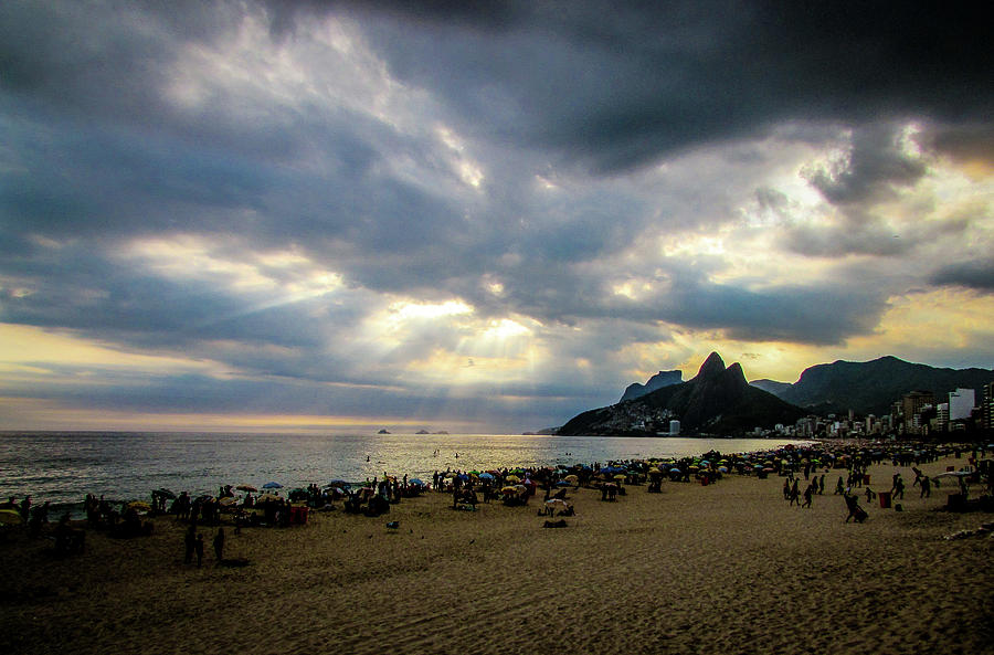 Sunset Photograph - Ipanema - Rio de Janeiro #2 by Cesar Vieira