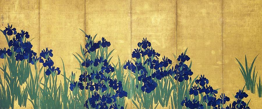 Irises #2 Painting by Ogata Korin