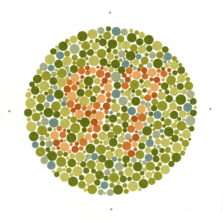 Ishihara Color Blindness Test #2 Photograph by Wellcome Images