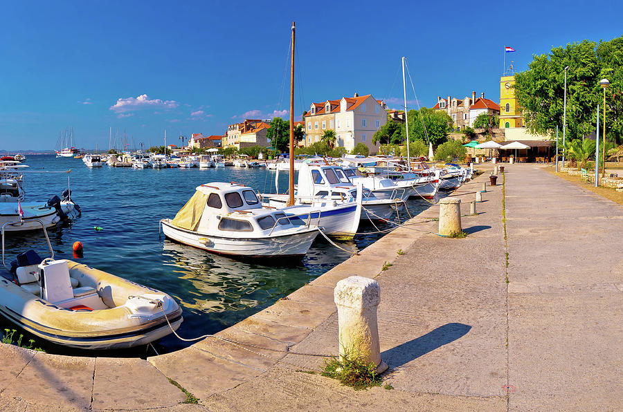 Island of Zlarin harbor panoramic view #2 Photograph by Brch Photography