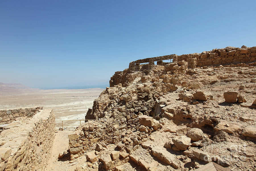 Israel, The ruins of Masada  #2 Photograph by Fabian Koldorff