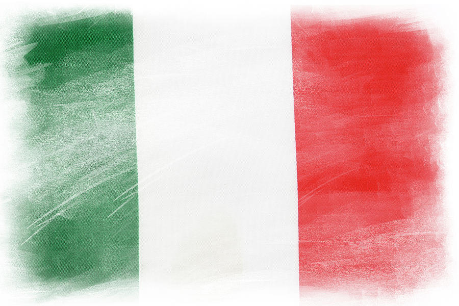 Italian flag #2 Photograph by Les Cunliffe
