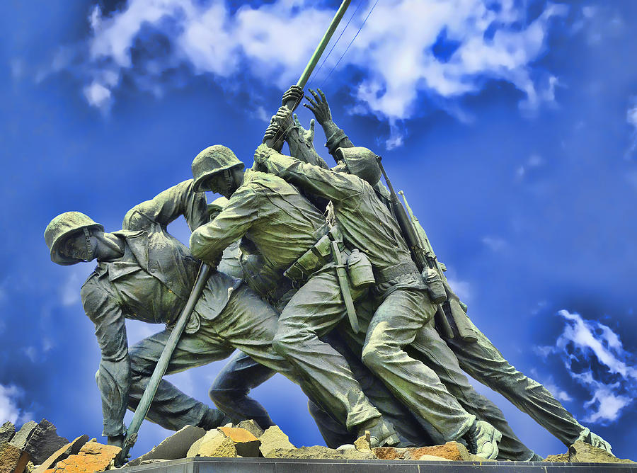 Iwo Jima Memorial # 3 Photograph by Allen Beatty